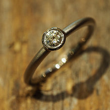 Verlobungsring Solitaire DL1406 Weißgold 585/- mit Brillant 0,17 carat wesselton P1