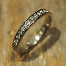 Verlobungsring Memoire DL1255 Weißgold 750/- mit Brillanten 35x 0,02 carat top wesselton si